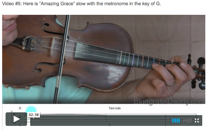 Amazing Grace - Online Fiddle Lessons. Celtic, Bluegrass, Old-Time, Gospel, and Country Fiddle.