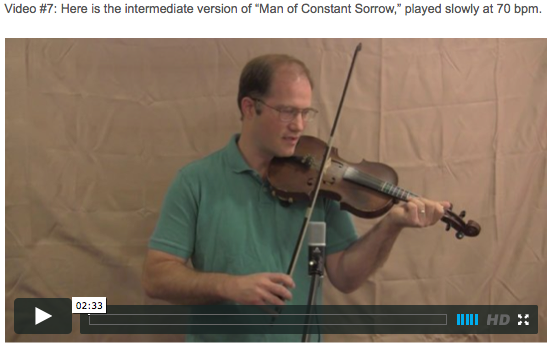 Man of Constant Sorrow - Online Fiddle Lessons. Celtic, Bluegrass, Old-Time, Gospel, and Country Fiddle.
