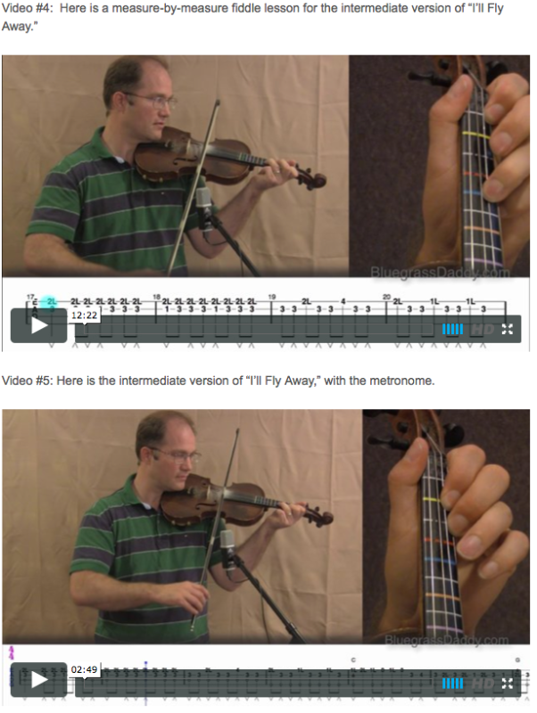 I'll Fly Away - Online Fiddle Lessons. Celtic, Bluegrass, Old-Time, Gospel, and Country Fiddle.