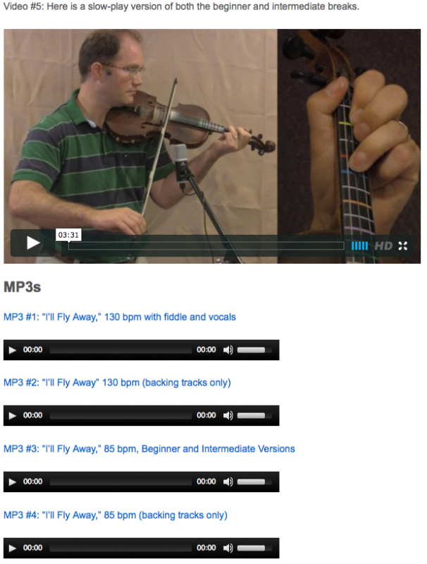 I'll Fly Away - Online Fiddle Lessons. Celtic, Bluegrass, Old-Time, Gospel, and Country Fiddle.