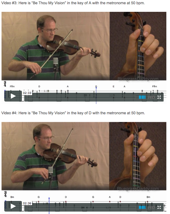 Be Thou My Vision - Online Fiddle Lessons. Celtic, Bluegrass, Old-Time, Gospel, and Country Fiddle.