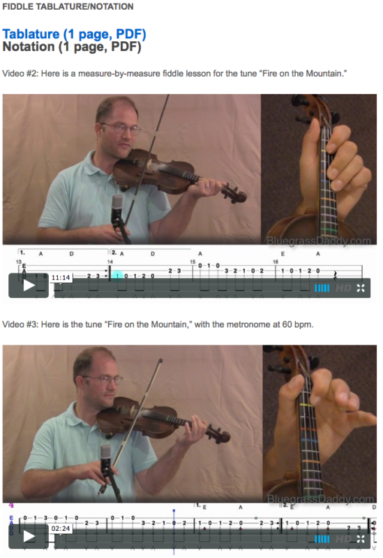 Fire on the Mountain - Online Fiddle Lessons. Celtic, Bluegrass, Old-Time, Gospel, and Country Fiddle.
