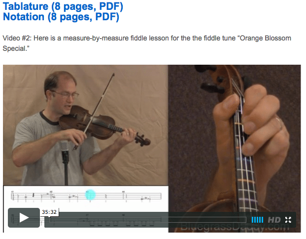 Orange Blossom Special - Online Fiddle Lessons. Celtic, Bluegrass, Old-Time, Gospel, and Country Fiddle.