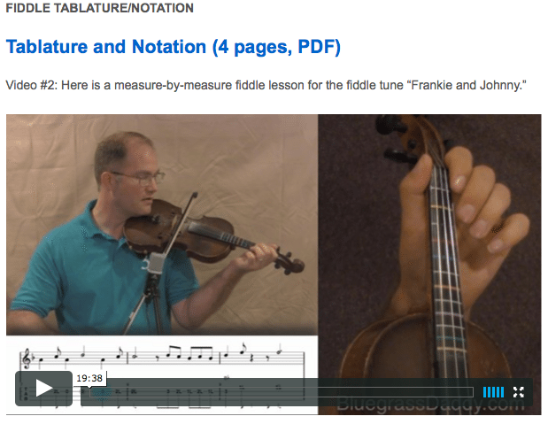 Frankie and Johnny  -  Online Fiddle Lessons. Celtic, Bluegrass, Old-Time, Gospel, and Country Fiddle.