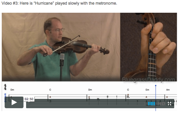 Hurricane  -  Online Fiddle Lessons. Celtic, Bluegrass, Old-Time, Gospel, and Country Fiddle.