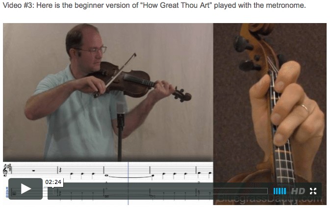 How Great Thou Art - Online Fiddle Lessons. Celtic, Bluegrass, Old-Time, Gospel, and Country Fiddle.