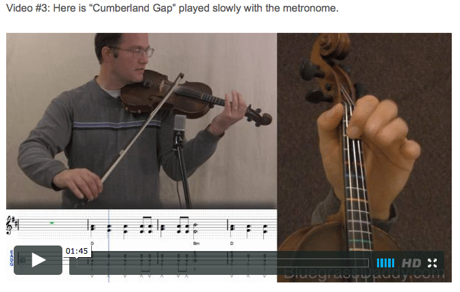 Cumberland Gap -  Online Fiddle Lessons. Celtic, Bluegrass, Old-Time, Gospel, and Country Fiddle.