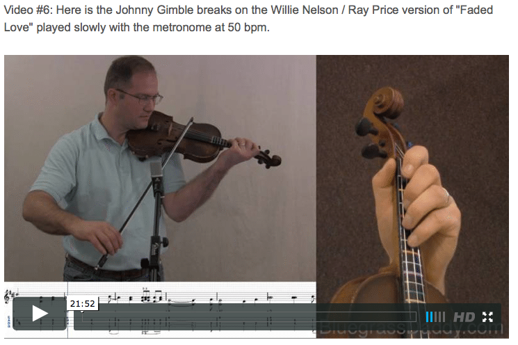 Faded Love - Online Fiddle Lessons. Celtic, Bluegrass, Old-Time, Gospel, and Country Fiddle.