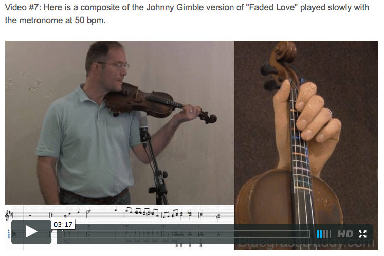 Faded Love - Online Fiddle Lessons. Celtic, Bluegrass, Old-Time, Gospel, and Country Fiddle.