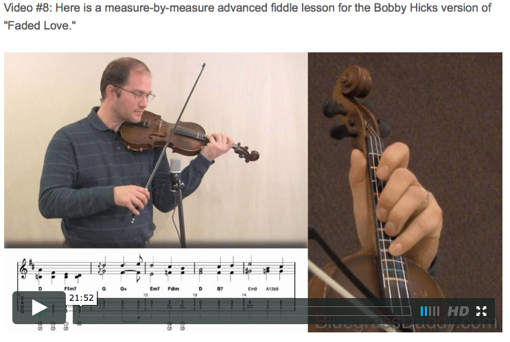 Faded Love - Online Fiddle Lessons. Celtic, Bluegrass, Old-Time, Gospel, and Country Fiddle.