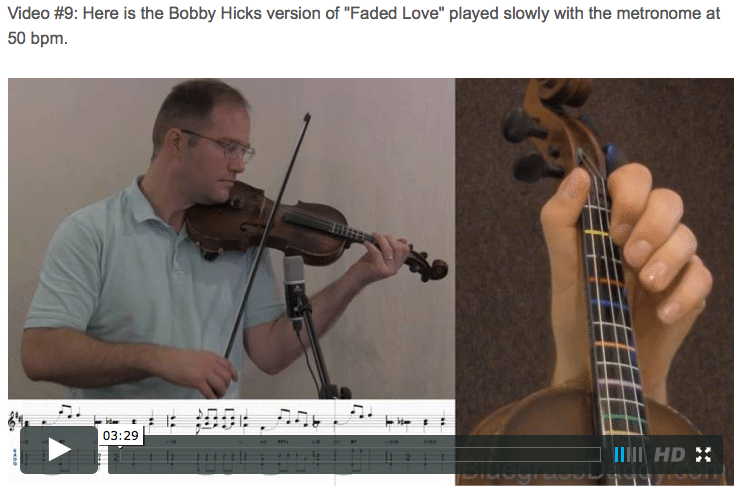 Faded Love - Online Fiddle Lessons. Celtic, Bluegrass, Old-Time, Gospel, and Country Fiddle.