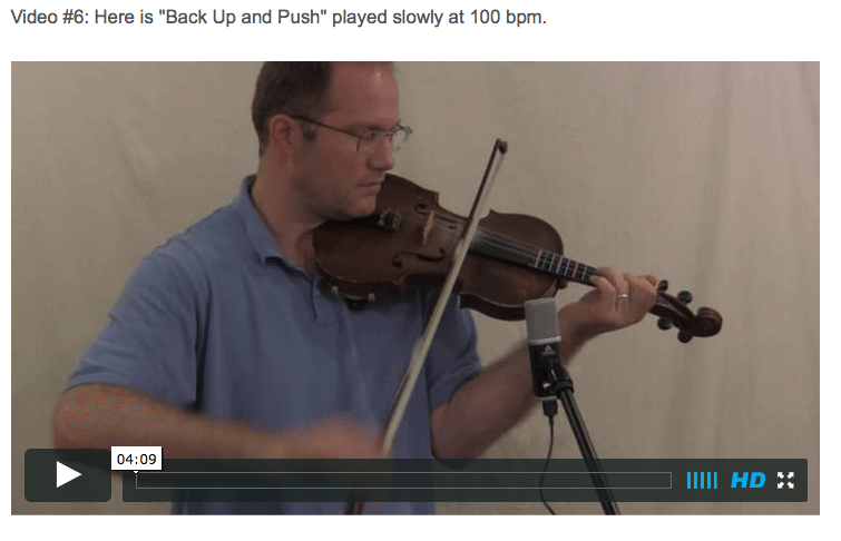 Back Up and Push - Online Fiddle Lessons. Celtic, Bluegrass, Old-Time, Gospel, and Country Fiddle.