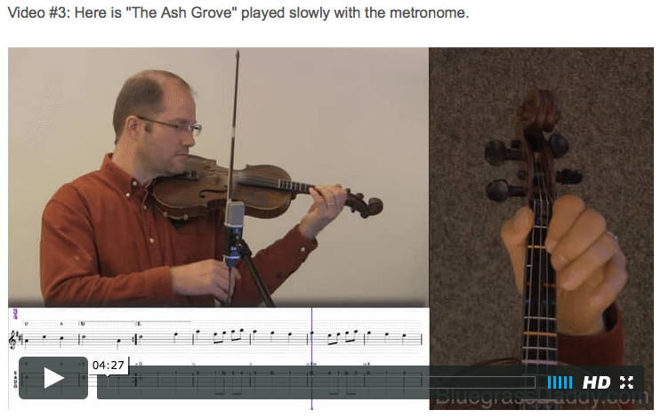 The Ash Grove - Online Fiddle Lessons. Celtic, Bluegrass, Old-Time, Gospel, and Country Fiddle.