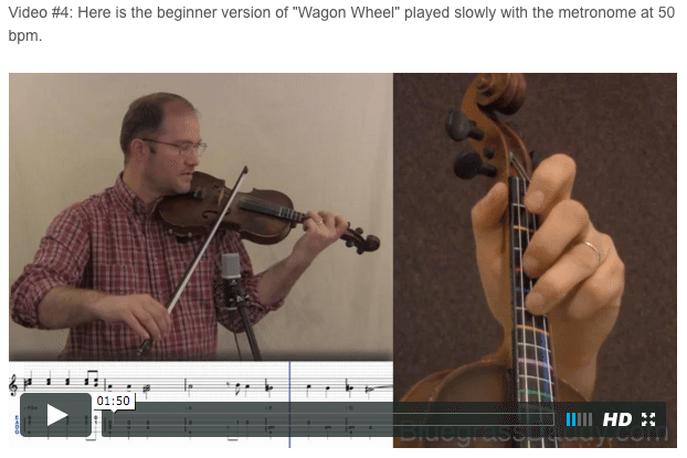 Wagon Wheel - Online Fiddle Lessons. Celtic, Bluegrass, Old-Time, Gospel, and Country Fiddle.