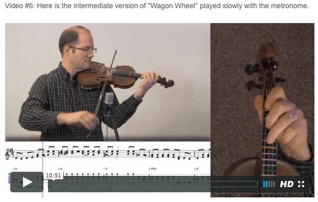 Wagon Wheel - Online Fiddle Lessons. Celtic, Bluegrass, Old-Time, Gospel, and Country Fiddle.