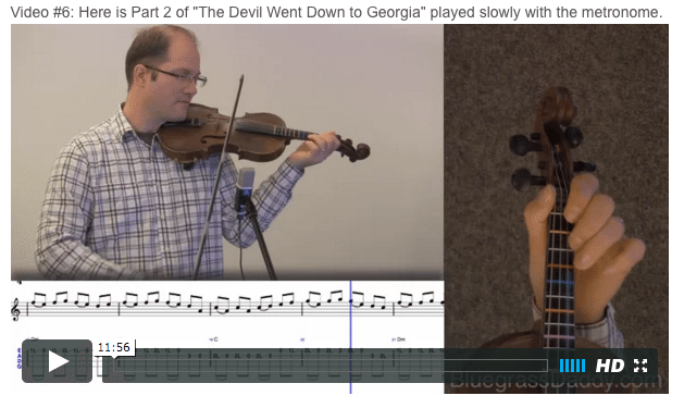 The Devil Went Down to Georgia - Online Fiddle Lessons. Celtic, Bluegrass, Old-Time, Gospel, and Country Fiddle.