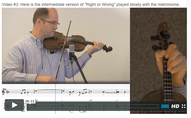 Right or Wrong - Online Fiddle Lessons. Celtic, Bluegrass, Old-Time, Gospel, and Country Fiddle.