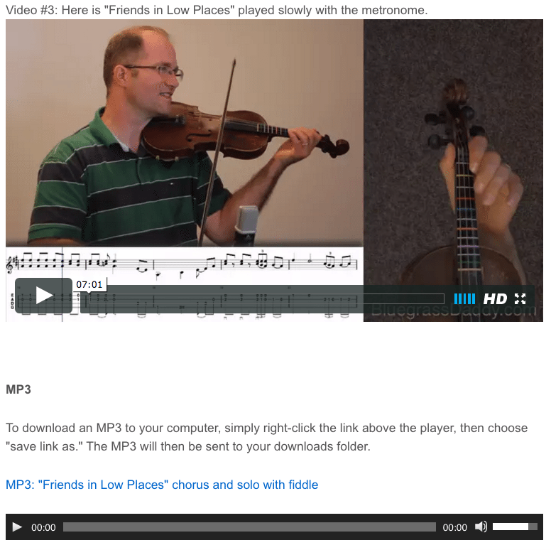 Friends in Low Places - Online Fiddle Lessons