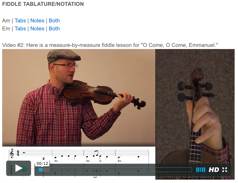 Online Fiddle Lesson