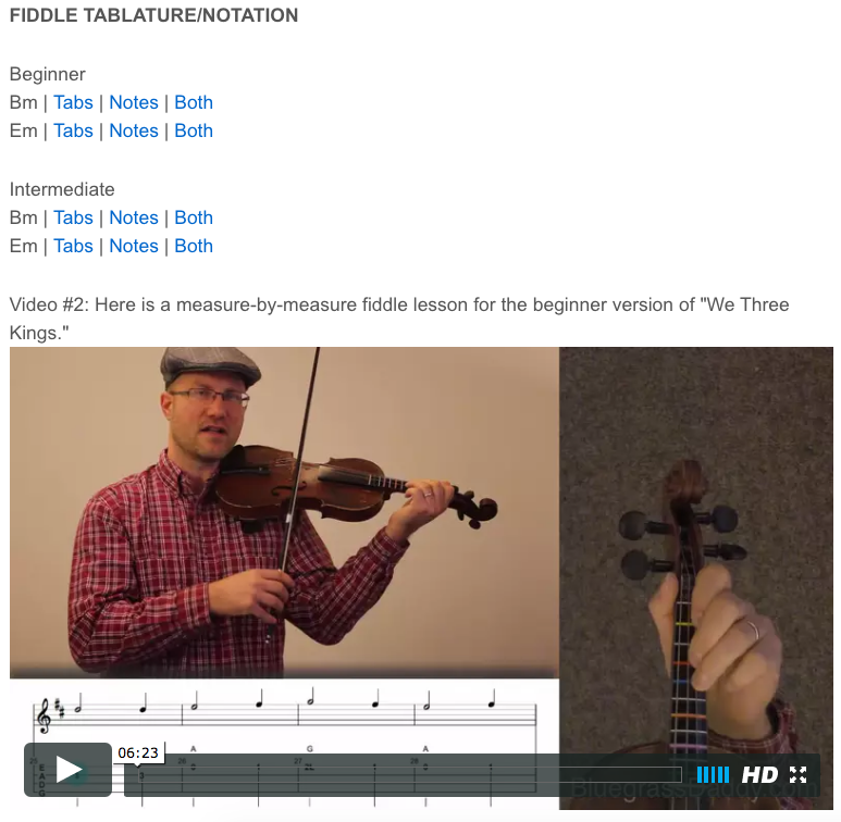 Online Fiddle Lesson
