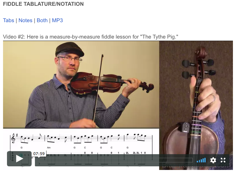 Online Fiddle Lesson