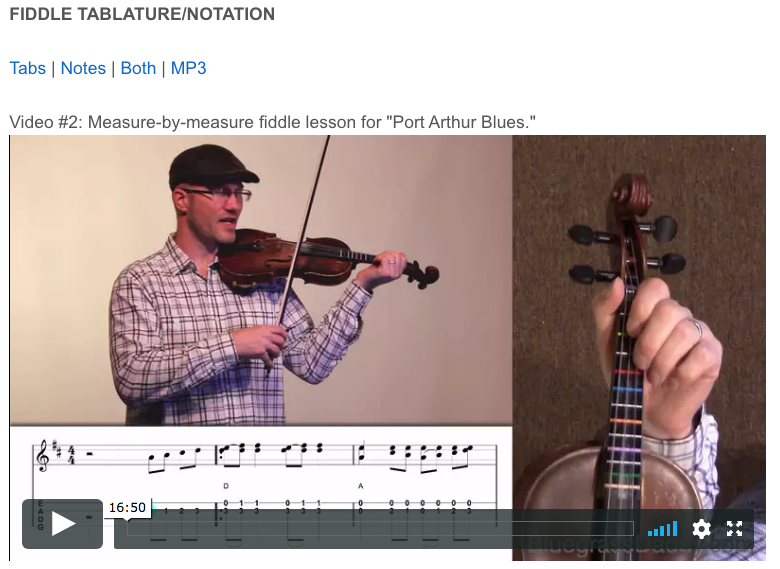 Online Fiddle Lesson