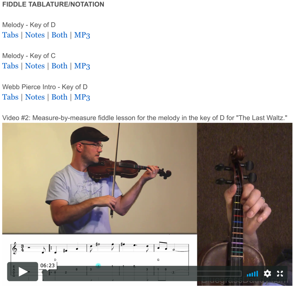 Online Fiddle Lesson