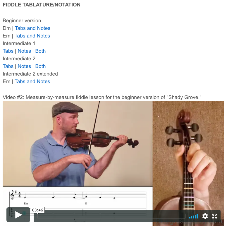 Online Fiddle Lesson