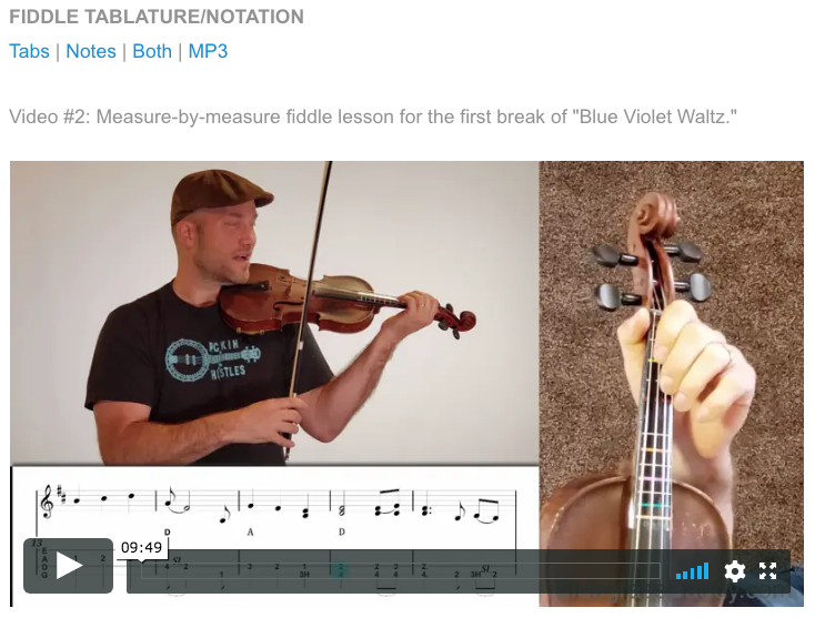 Online Fiddle Lesson