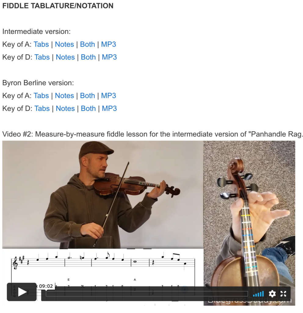 Online Fiddle Lesson